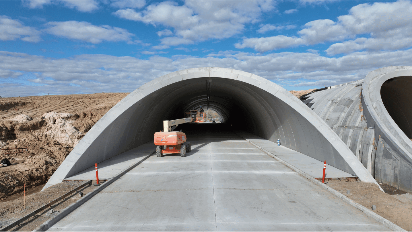 Precast concrete tunnel system